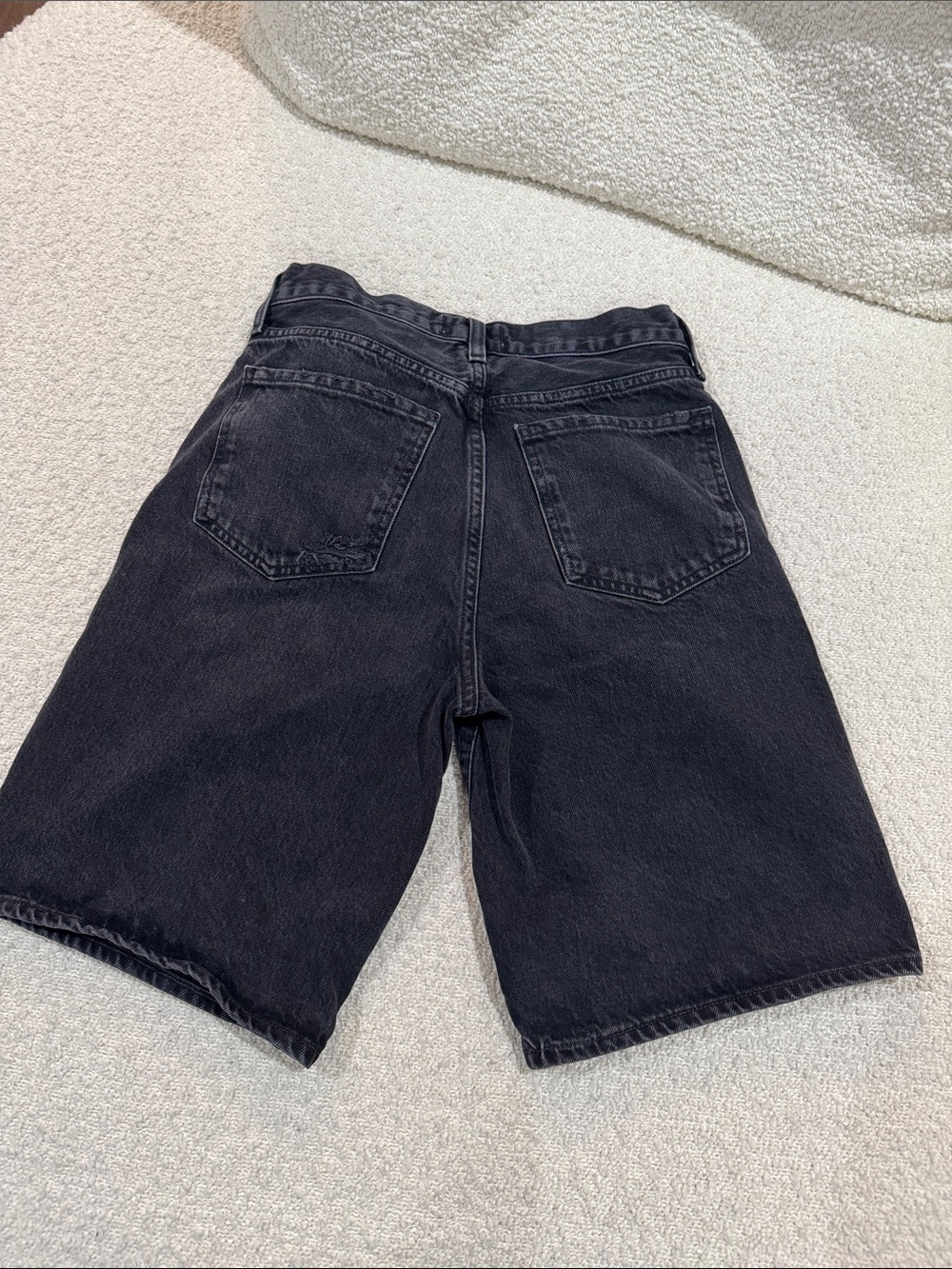 Agolde Charcoal Black High-Rise Button-Fly Jeans - Picture 6 of 12